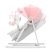 Kinderkraft 5in1 bölcső-babaágy-hinta-pihenőszék-szék - Unimo Up rózsaszín