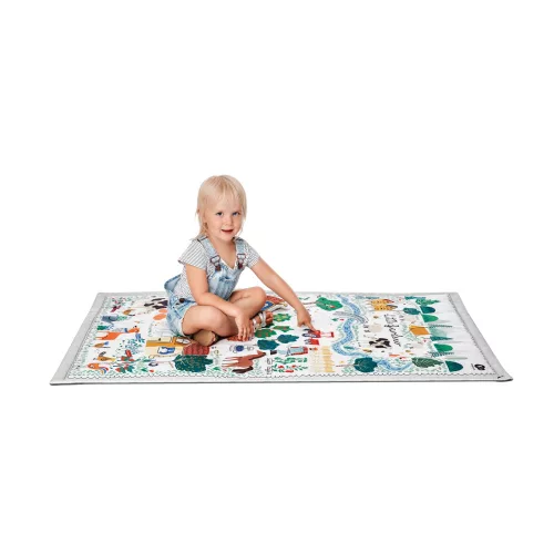 Kinderkraft játszószőnyeg  - Little Gardener játékhíddal sátorral