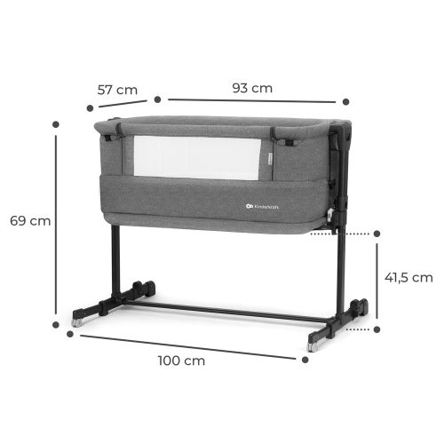 Kinderkraft babaöböl Neste Grow 2in1 szürke-melange