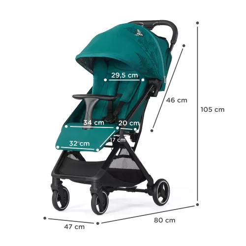 Kinderkraft sportbabakocsi Nubi zöld Nature Vibes