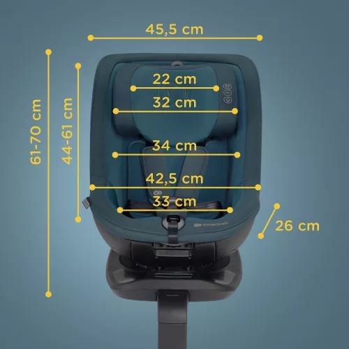 Kinderkraft gyerekülés I-Guard Pro i-Size Isofix 61-105 cm grafit-fekete