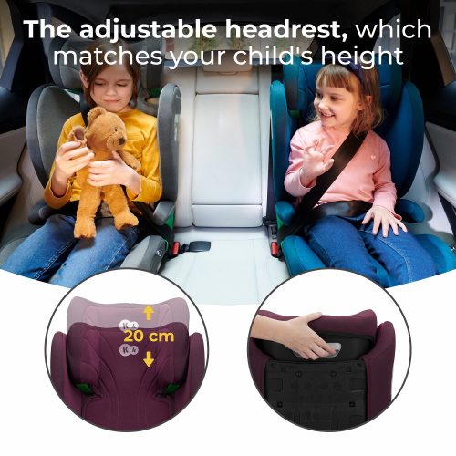 Kinderkraft gyerekülés Junior Fix 2 i-Size Isofix 100-150cm cherry