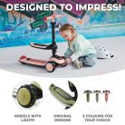 Kinderkraft roller és futóbicikli 2in1 Halley pink