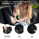 Kinderkraft gyerekülés - Safety Fix i-Size Isofix 76-150cm szürke