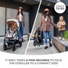 Kinderkraft babakocsi többfunkciós NEWLY 3in1 MINK PRO  szürke