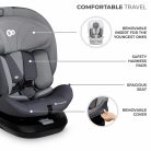 Kinderkraft gyerekülés I-Grow i-Size Isofix 40-150cm szürke