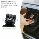 Kinderkraft gyerekülés Xpedition 2 i-Size 360 fok Isofix 40-150cm  fekete