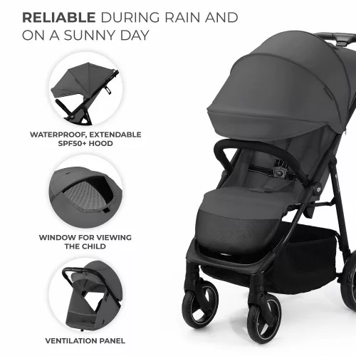 Kinderkraft sportbabakocsi 25 kg Trig 3 Granite grey