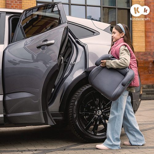 Kinderkraft gyerekülés I-SPARK i-Size 100-150cm szürke