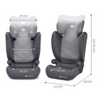 Kinderkraft gyerekülés I-SPARK i-Size 100-150cm szürke