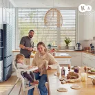 Kinderkraft etetőszék 2in1 Dinnly szürke fehér