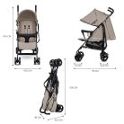Kinderkraft sportbabakocsi Tik 15 kg-ig Stone Beige