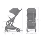 Kinderkraft sportbabakocsi Indy3 Coal black