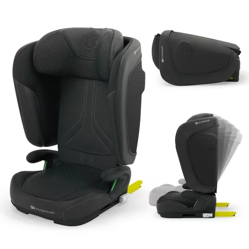 Kinderkraft gyerekülés Unity 2 i-Size Isofix 100-150cm fekete
