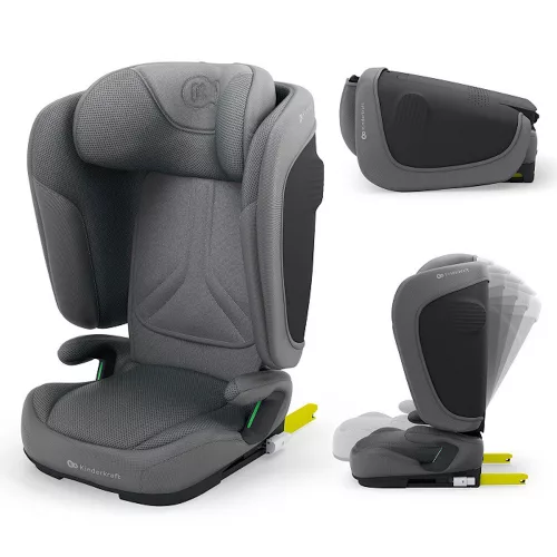 Kinderkraft gyerekülés Unity 2 i-Size Isofix 100-150cm szürke