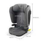 Kinderkraft gyerekülés Unity 2 i-Size Isofix 100-150cm szürke