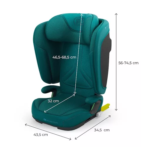 Kinderkraft gyerekülés Unity 2 i-Size Isofix 100-150cm zöld