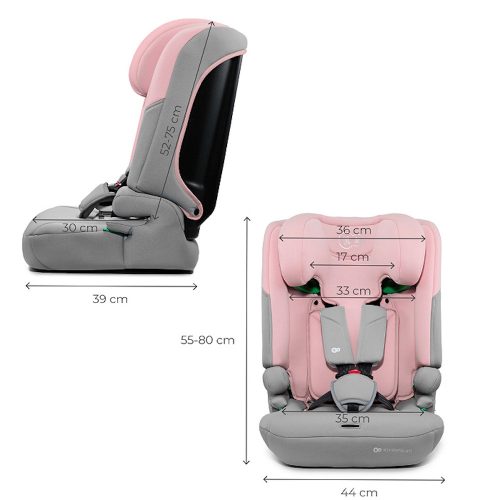 Kinderkraft gyerekülés ülésmagasító I-COMFY i-Size 76-150cm pink