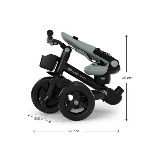 Kinderkraft tricikli 6in1 AVEO 2 PLUS  szürke