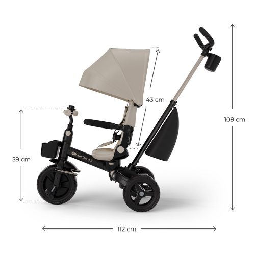 Kinderkraft tricikli 6in1 AVEO 2 PLUS  bézs