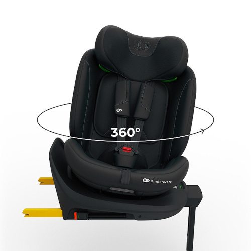 Kinderkraft gyerekülés I-360 Plus 2 i-Size Isofix 40-150cm fekete