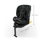 Kinderkraft gyerekülés I-360 Plus 2 i-Size Isofix 40-150cm fekete