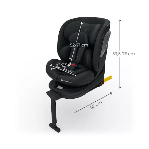 Kinderkraft gyerekülés I-360 Plus 2 i-Size Isofix 40-150cm fekete