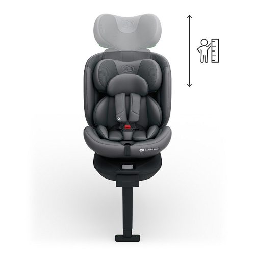 Kinderkraft gyerekülés I-360 Plus 2 i-Size Isofix 40-150cm szürke