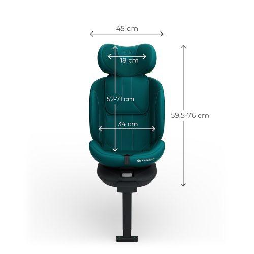 Kinderkraft gyerekülés I-360 Plus 2 i-Size Isofix 40-150cm zöld