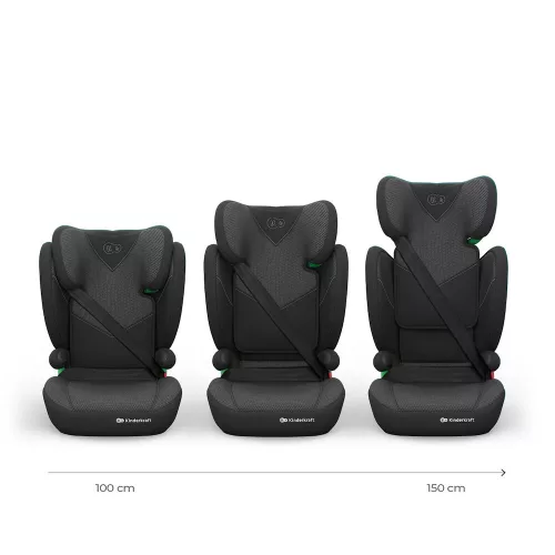 Kinderkraft gyerekülés Junior Fix 2 PLUS i-Size Isofix 100-150cm fekete