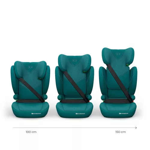 Kinderkraft gyerekülés Junior Fix 2 PLUS i-Size Isofix 100-150cm zöld