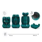 Kinderkraft gyerekülés és ülésmagasító Comfort Up II PLUS i-Size 76-150cm zöld