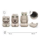 Kinderkraft gyerekülés és ülésmagasító Comfort Up II PLUS i-Size 76-150cm bézs