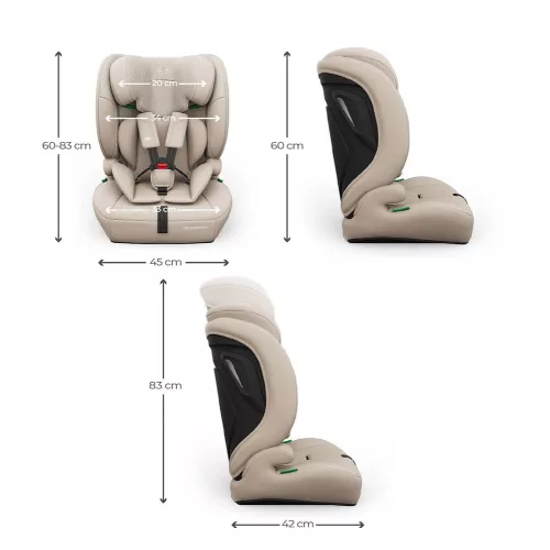 Kinderkraft gyerekülés és ülésmagasító Comfort Up II PLUS i-Size 76-150cm bézs