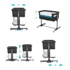 Kidnort bölcső 4 az 1-ben Snackskal fekete