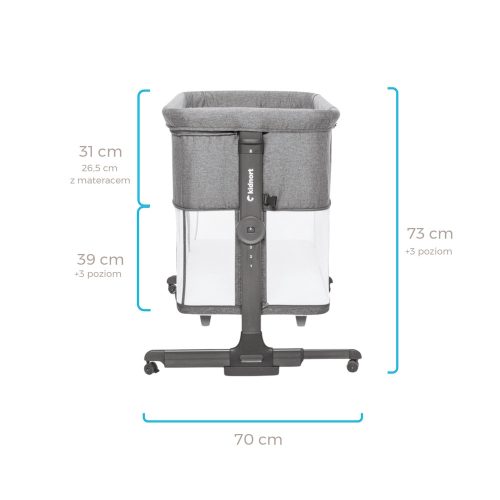 Kidnort bölcső 4 az 1-ben Snackskal fekete