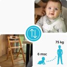 Kidnort etetőszék Drömmer unique natúr sötétbarna