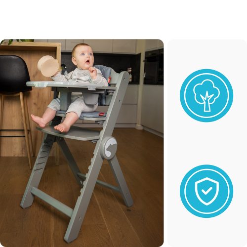 Kidnort etetőszék Drömmer unique szürke