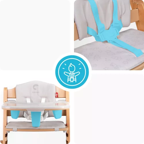 Kidnort etetőszék Drömmer unique szürke