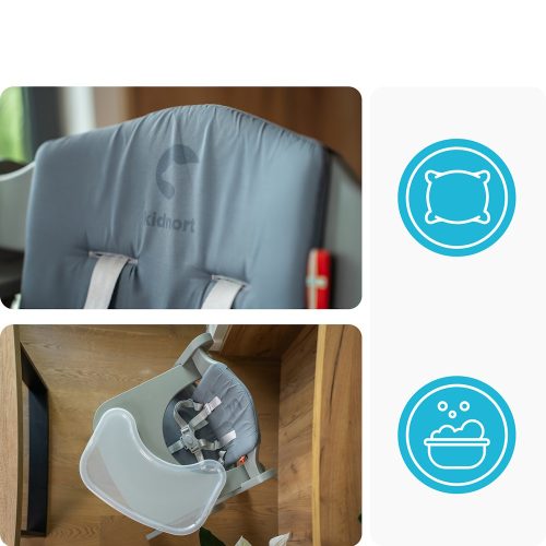 Kidnort etetőszék Drömmer unique szürke