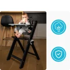 Kidnort etetőszék Drömmer unique fekete