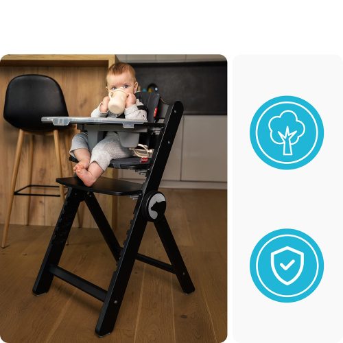 Kidnort etetőszék Drömmer unique fekete