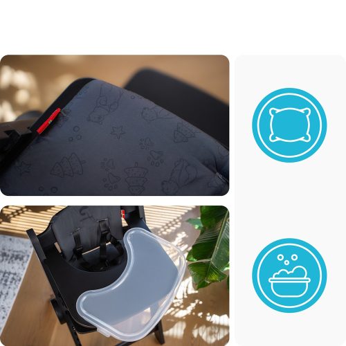 Kidnort etetőszék Drömmer unique fekete