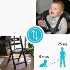 Kidnort etetőszék Drömmer unique fekete