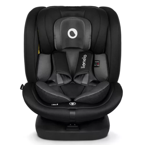 Lionelo gyerekülés Bastiaan i-Size Isofix 360 fok 40-150 cm fekete-szürke