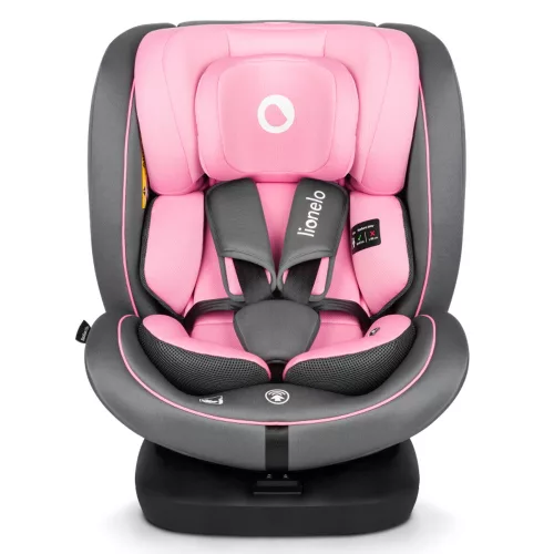 Lionelo gyerekülés Bastiaan i-Size Isofix 360 fok 40-150 cm pink-szürke