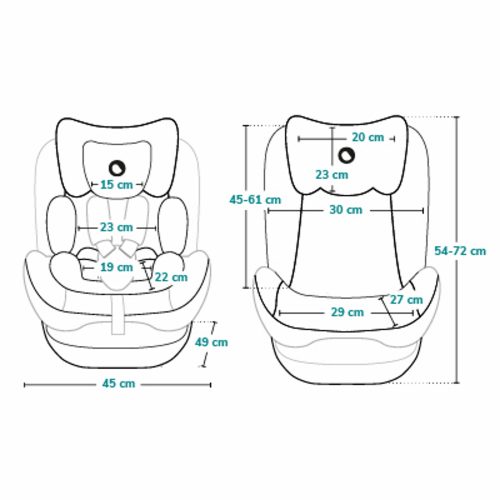 Lionelo gyerekülés AART I-Size 40-150 cm carbon red