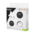 Akuku érzékszervfejlesztő játék labda 4db fekete-fehér
