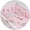 Ceba ágynemű huzat rácsvédővel 100x135 60x40cm Macskák pink