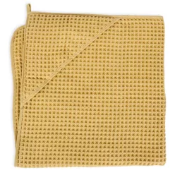 Ceba fürdőlepedő kapucnis 100x100cm gofri krém gold